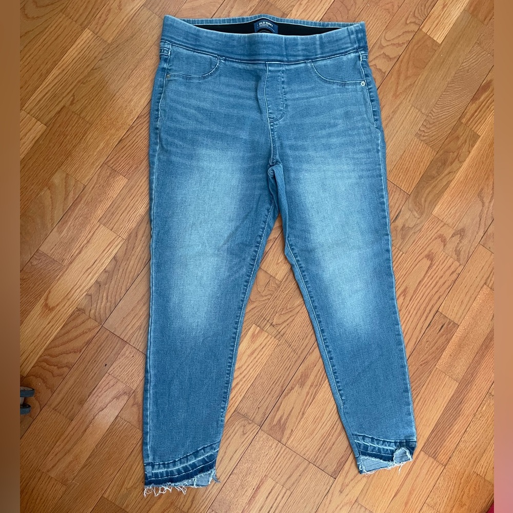 Medium wash jeggings